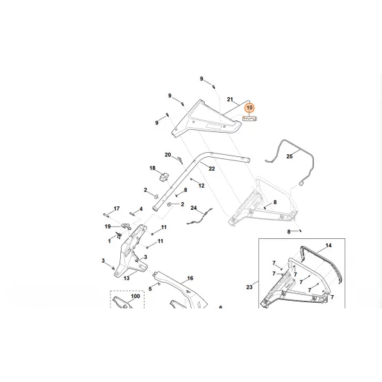 STIHL  Naklejka WB41 967 4400
